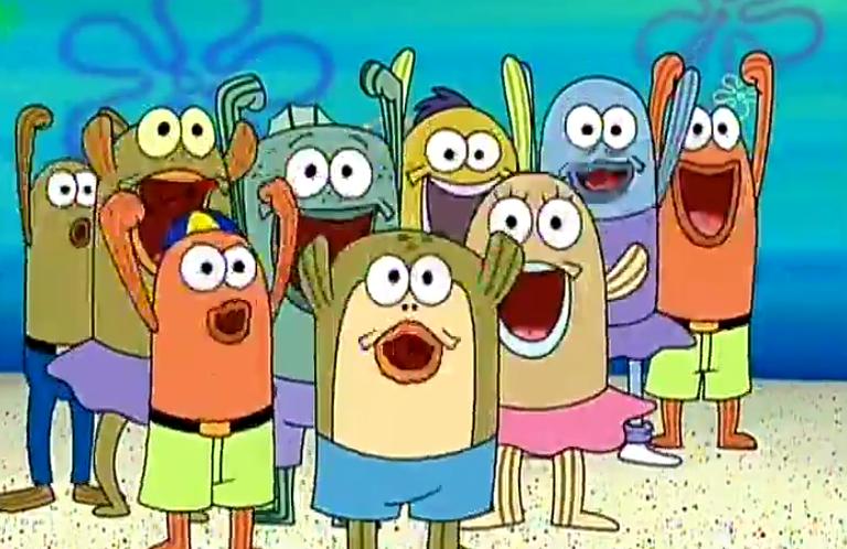 海绵宝宝哄小朋友不哭,海绵宝宝哄小朋友开心