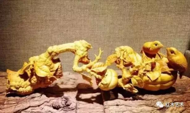 菜叶子修复开裂的木雕,木雕开裂打磨