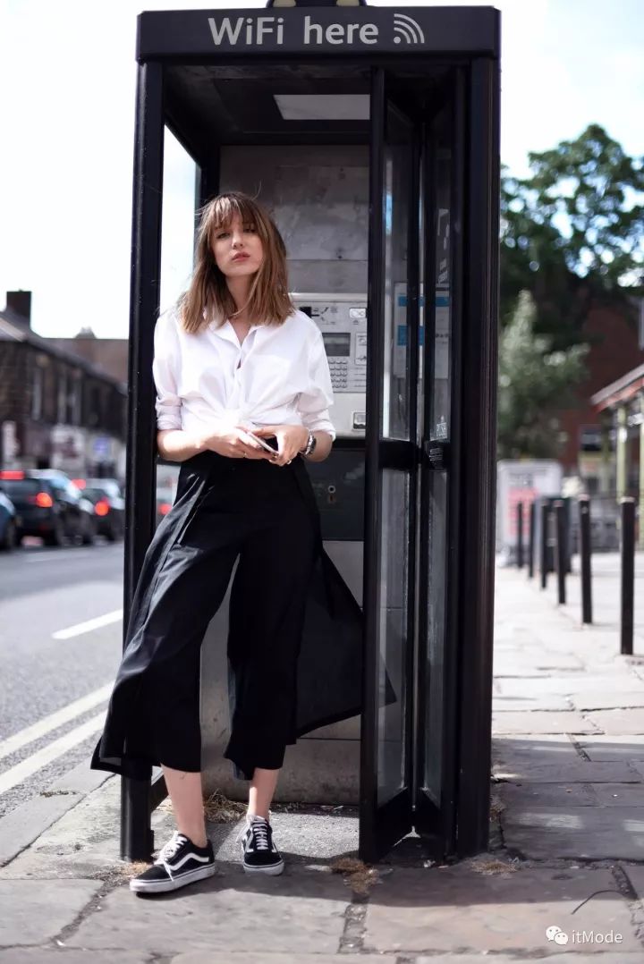 阔腿裤平底鞋,平底鞋阔腿裤搭配图片