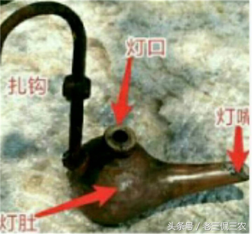 100年前农村用的油灯,农村老式油灯
