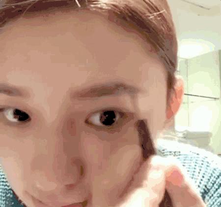 林允美妆博主试色,林允jelly眼妆