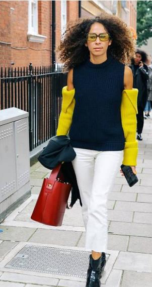 秋冬毛衣穿搭中性风高级感,打底毛衣女加绒秋冬半高领