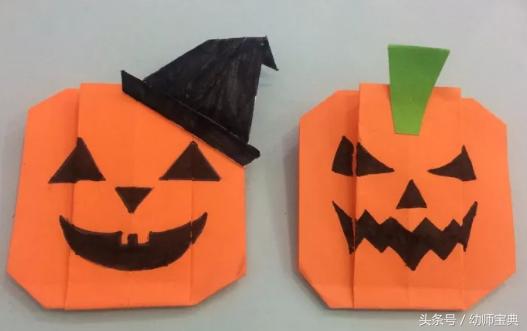 万圣节南瓜手工制作,万圣节幼儿园手工南瓜