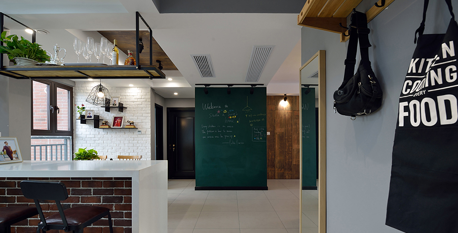 双宋结婚新房如果这样装~上海高桥新城89㎡北欧实景，隐形门亮了