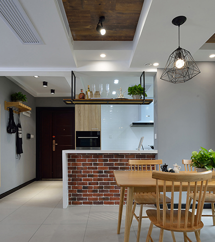 双宋结婚新房如果这样装~上海高桥新城89㎡北欧实景，隐形门亮了