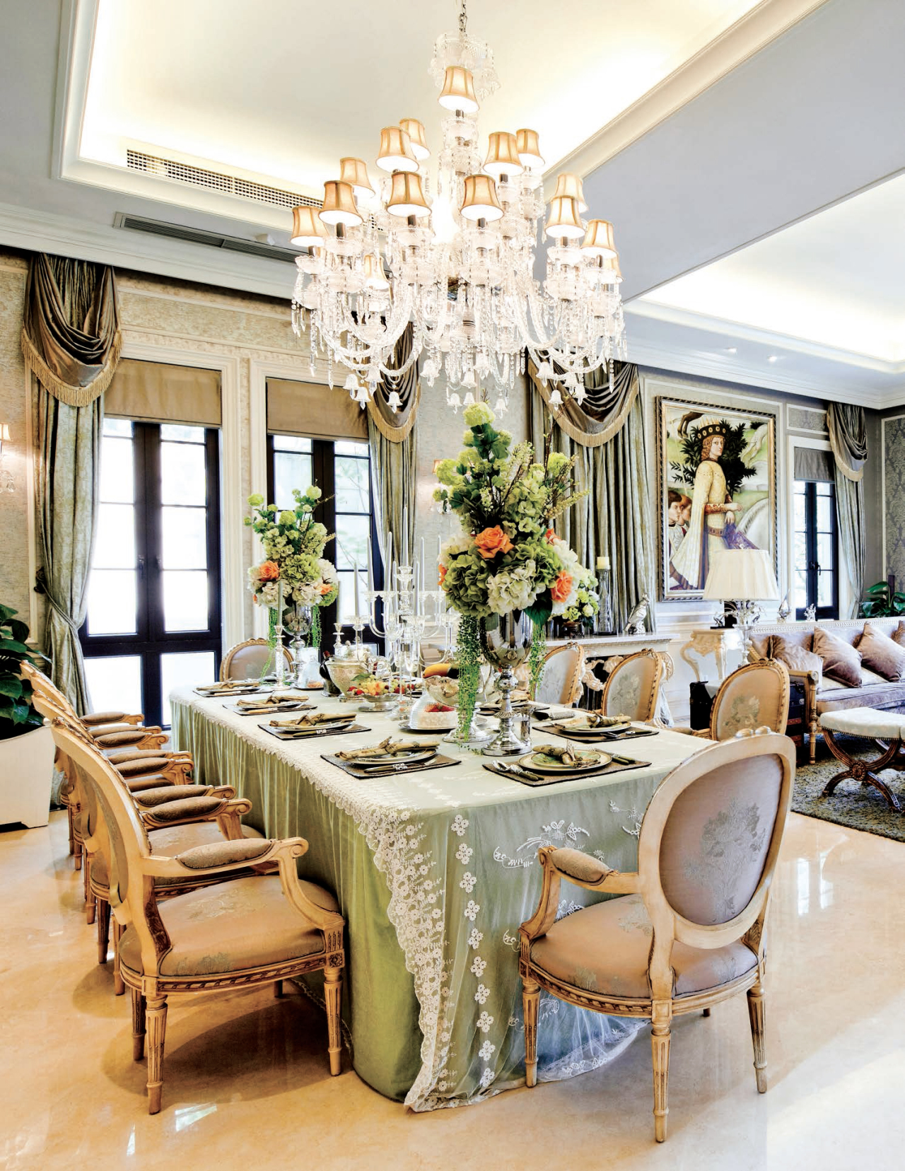 唐山君熙太和下沉庭院,唐山装修风格温馨客厅设计