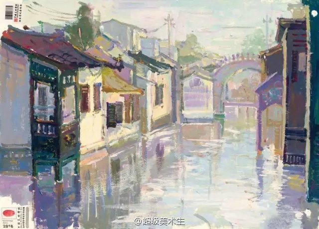 色彩风景联考高分卷,浙江联考色彩风景教程