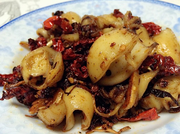 韭菜炒墨鱼仔,爆炒墨鱼仔教学