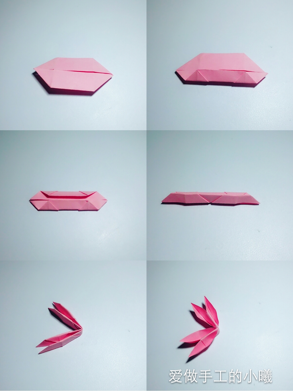 立体花朵折纸教程康乃馨,花朵折纸教程