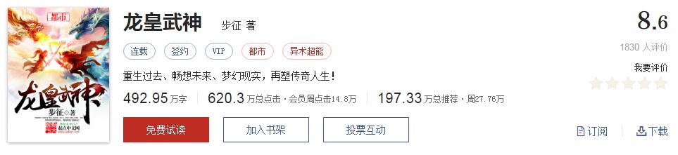 起点高分小说推荐,起点评分9.8以上的网络小说排行榜