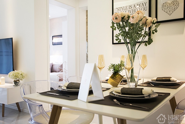 北欧2室风格装修效果图大全,115平米南北通透北欧风格装修图