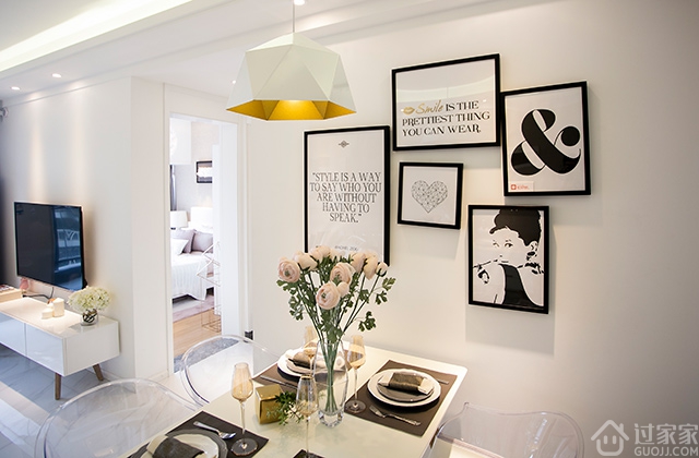 北欧2室风格装修效果图大全,115平米南北通透北欧风格装修图