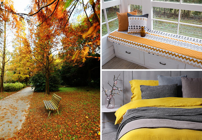 房子软装设计暖色极简风,黄色瓷砖精装房软装设计