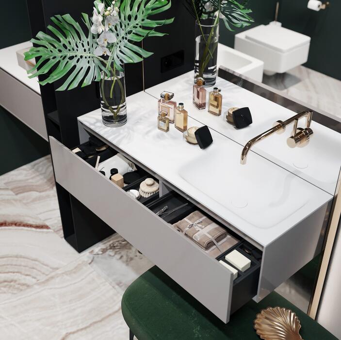 浴房设计小户型,100平左右法式复古风装修