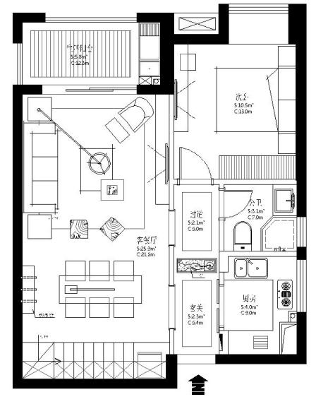 泉州珑玥湾一期105户型装修效果图,泉州鲤城珑璟湾三期装修全包