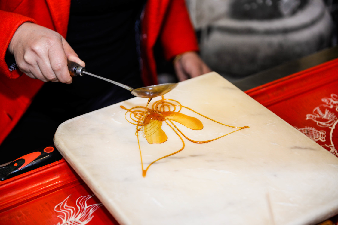 小时候自己做的糖画,小时候做的糖画