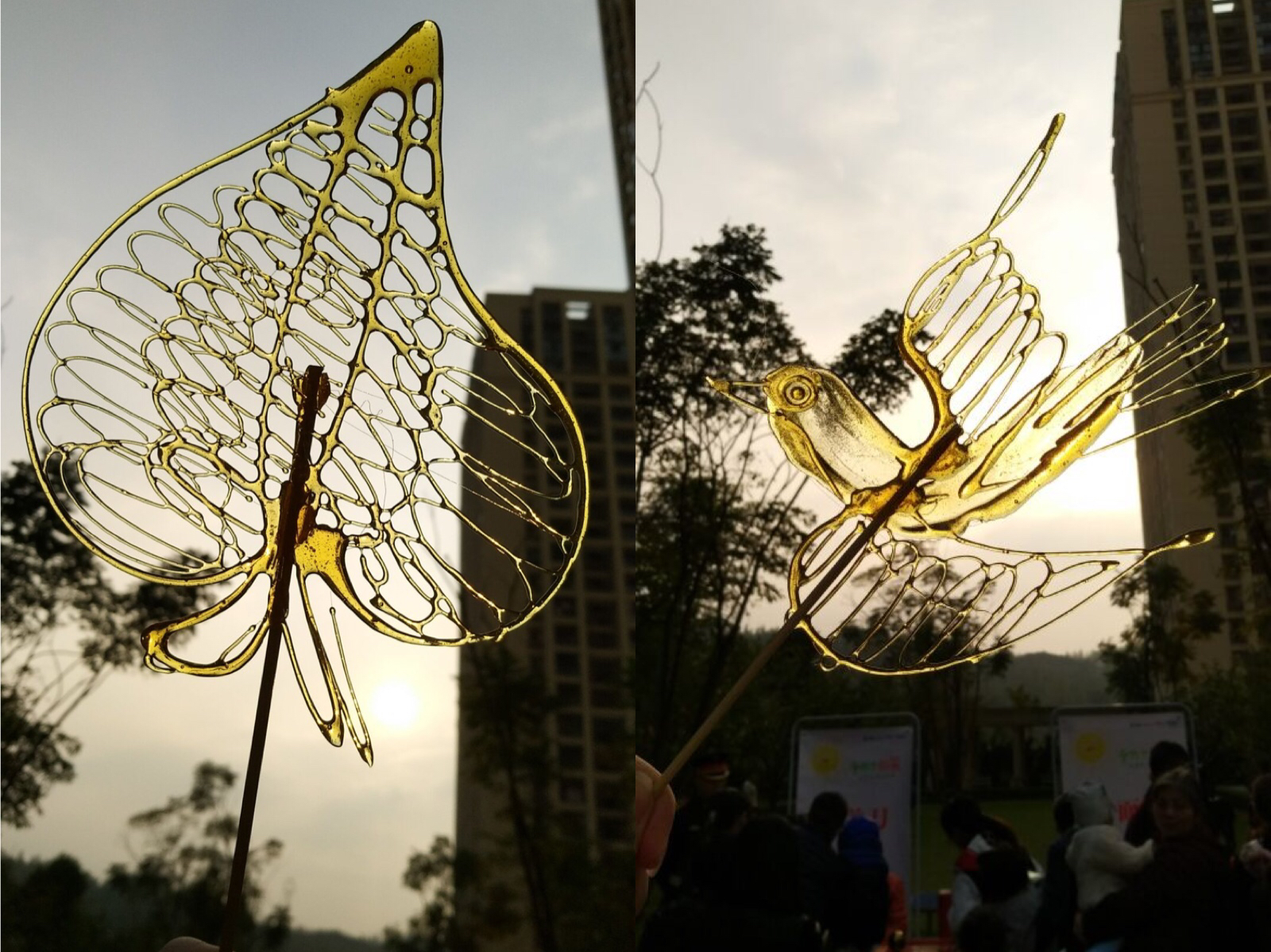 小时候自己做的糖画,小时候做的糖画