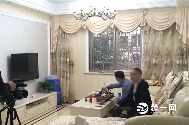 金色丽都软装完工实景图，103平简欧风造价6万，绍兴装一*特网**推