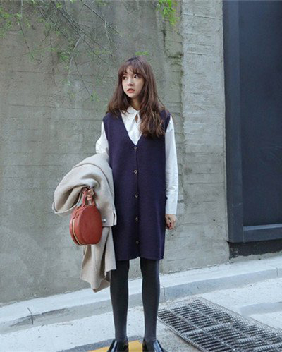 秋冬韩国风穿搭内搭女,韩国冬季穿搭女高级感