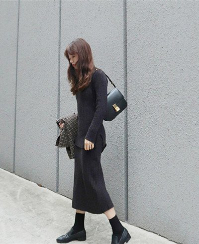 秋冬韩国风穿搭内搭女,韩国冬季穿搭女高级感