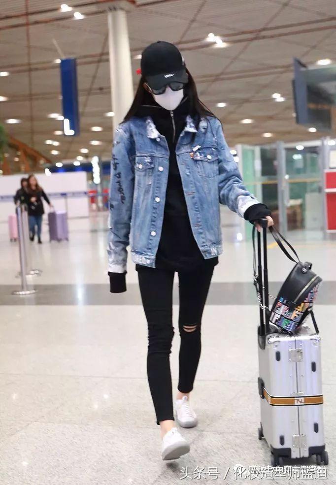 明星同款滑雪服古力娜扎,明星穿搭只服古力娜扎