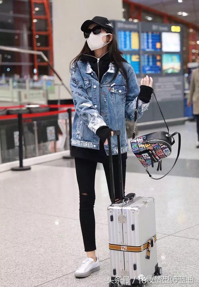 明星同款滑雪服古力娜扎,明星穿搭只服古力娜扎