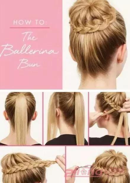 戴皇冠女童花苞头的扎法教程,元气少女花苞头怎么扎短发