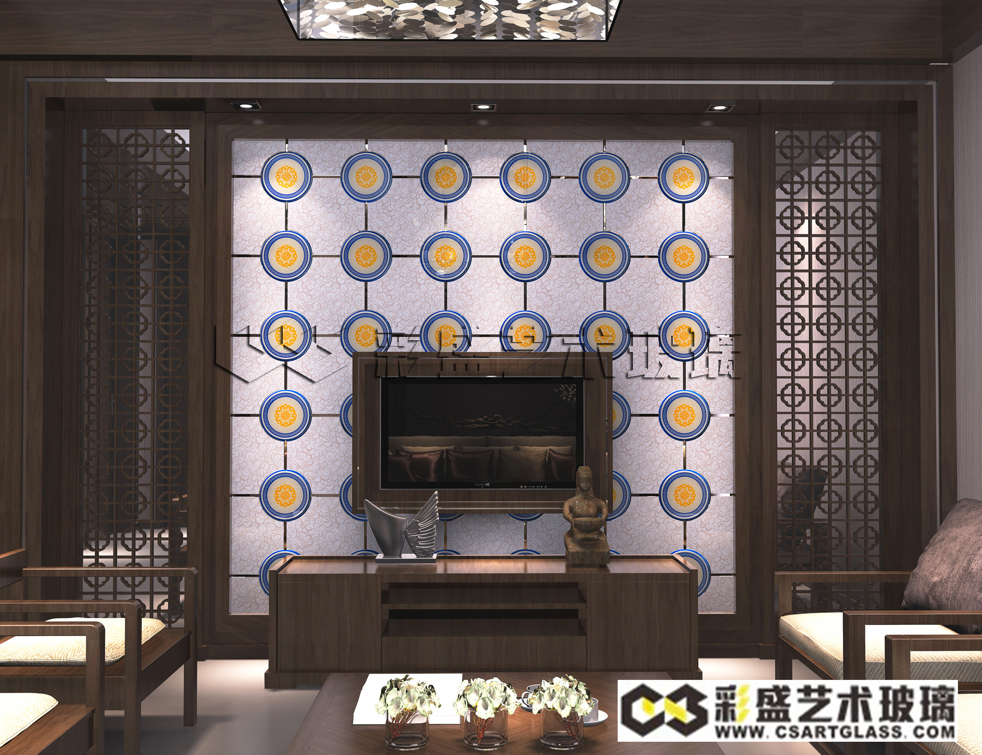 艺术玻璃背景墙怎么样,背景墙用玻璃效果图