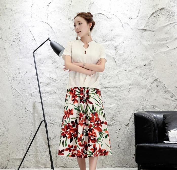 棉麻裙子套装，以质朴之色，点缀美丽梦想！