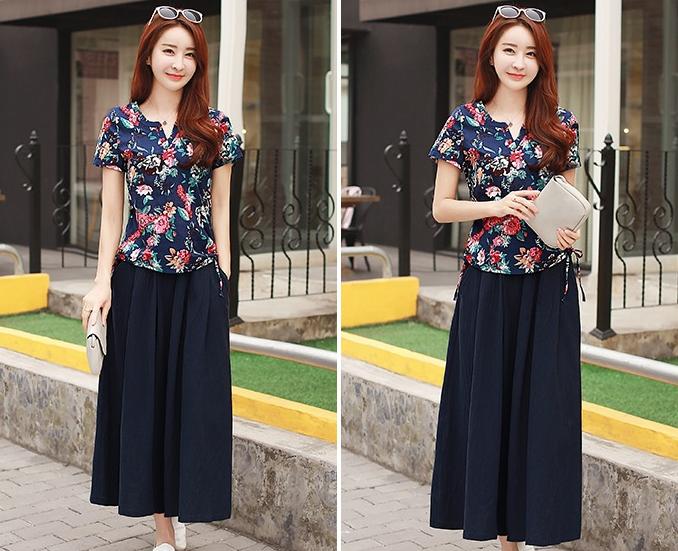 棉麻裙子套装，以质朴之色，点缀美丽梦想！