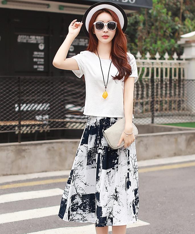 棉麻裙子套装，以质朴之色，点缀美丽梦想！