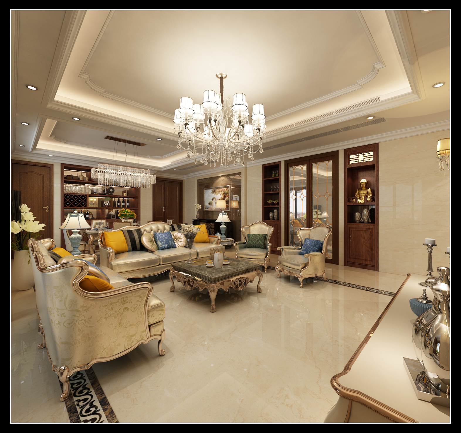 泉州珑璟湾装修,泉州珑璟湾1楼复式