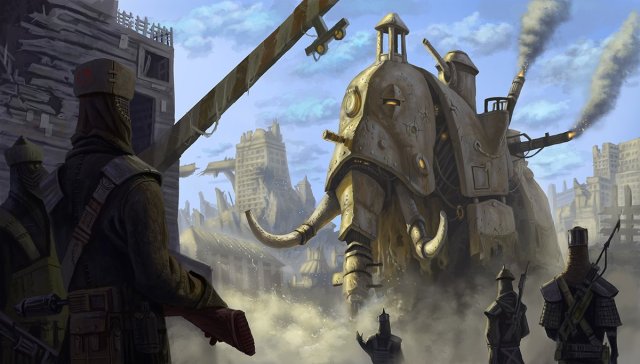 蒸汽朋克插画作品欣赏,蒸汽朋克插画动物