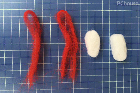 兔子毛绒挂件diy,diy羊毛毡钥匙扣小熊