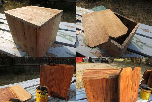 装修剩下的板材边角料千万别扔！老公把它做成储物凳，赚大发了！