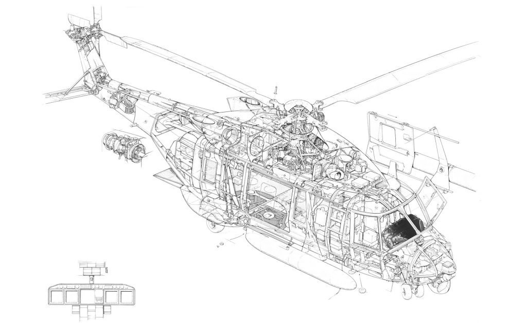 世界第一架实用直升机结构大揭秘,米171直升机设计图