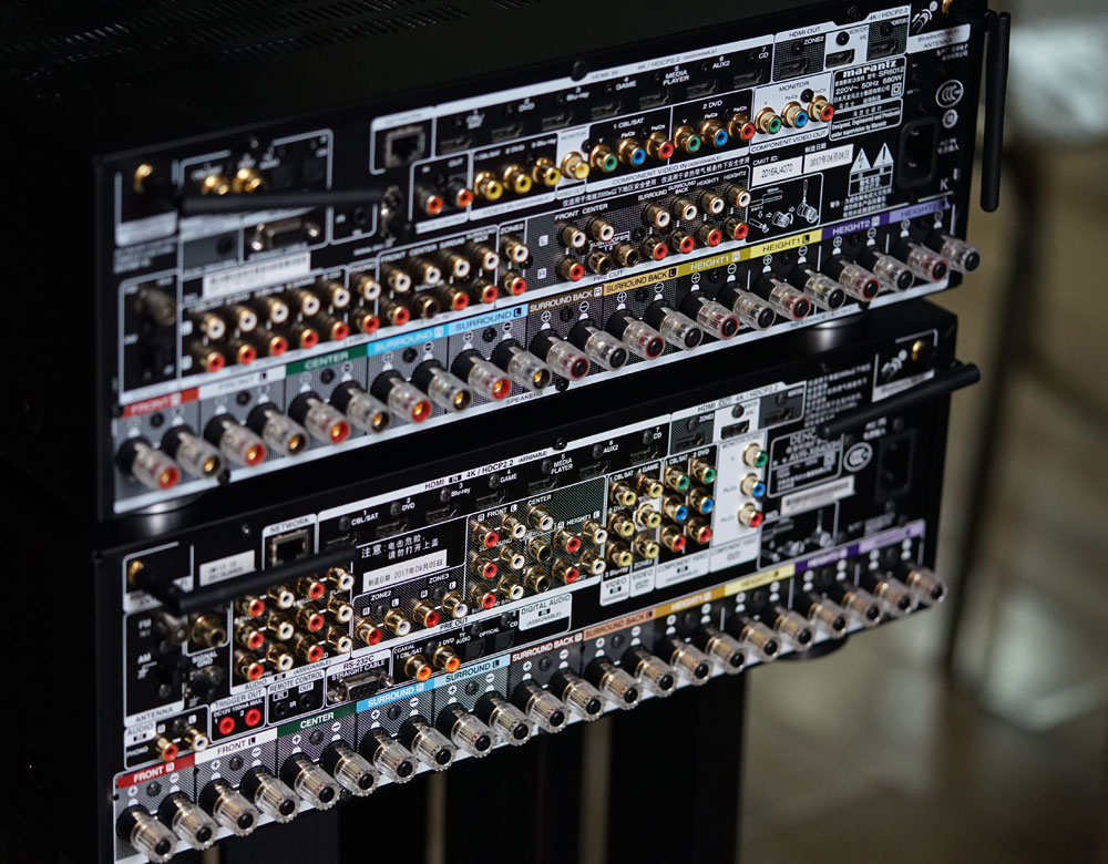 天龙AVR-X6400H和马兰士SR6012拆解！谈两台相差一万的AV功放区别