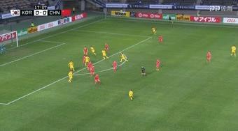 2010东亚杯国足最精彩进球,东亚足球锦标赛中国队对韩国进球