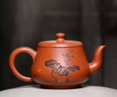 紫砂壶绿色套装,紫砂壶绿色效果