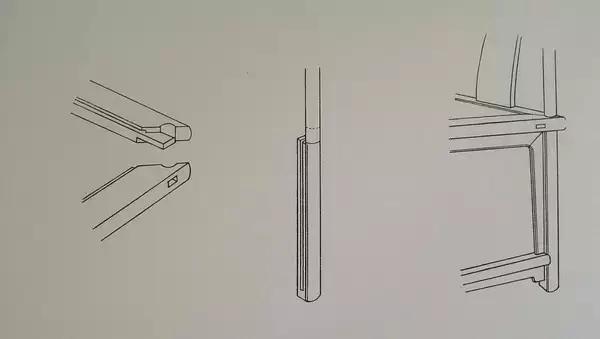 霸王枨榫卯结构图,粽角榫内部结构