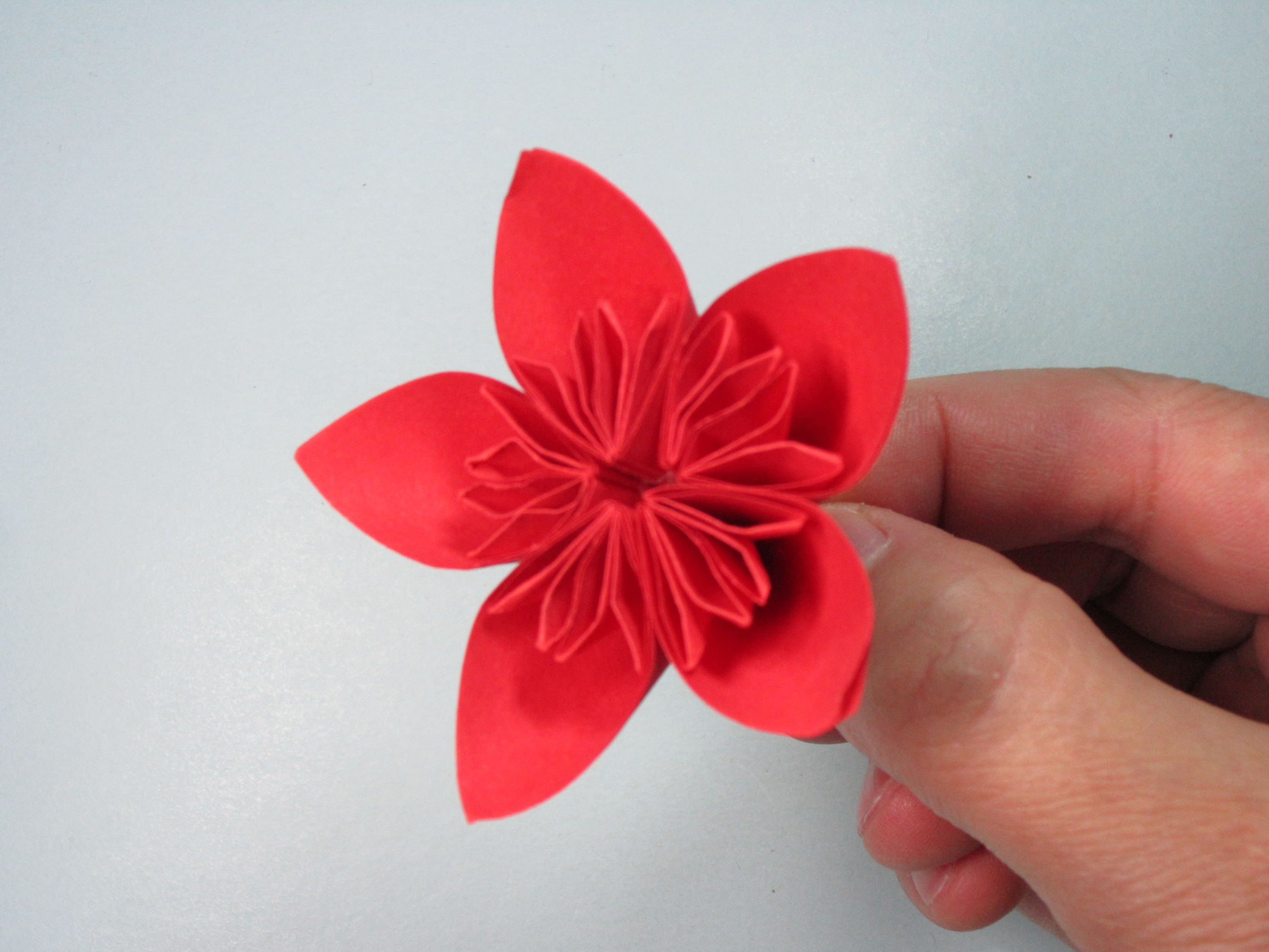 双层樱花折纸花球图解,折纸樱花灯笼步骤图解