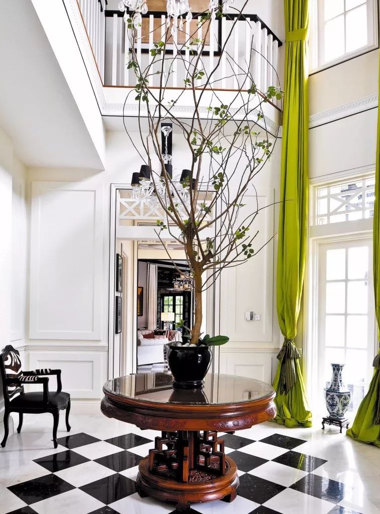 法式黑白瓷砖,奶白色瓷砖法式风格