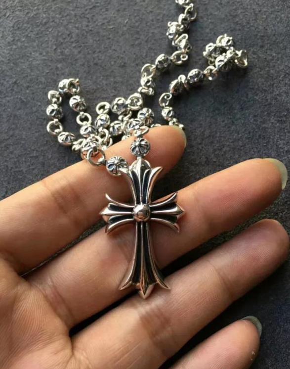 克罗心项链22k金新款,使徒行者2周柏豪克罗心项链