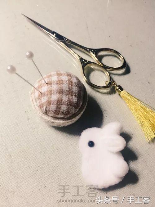 萌兔小手工制作,diy布艺趴趴兔