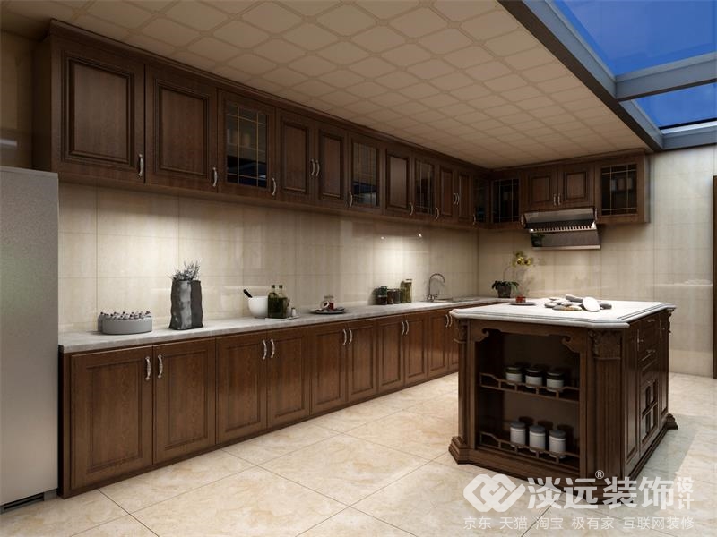 曲江轻奢风装修设计效果图,金玉满堂中式装修风格效果图