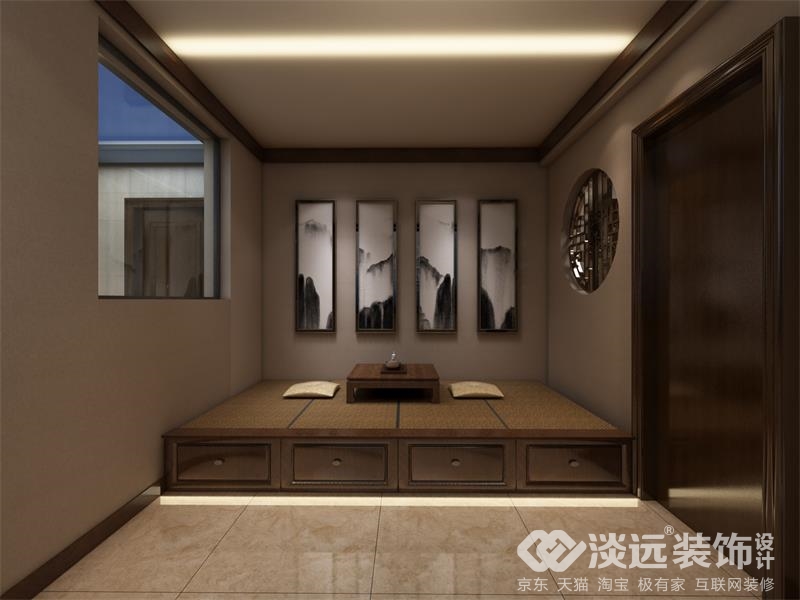 曲江轻奢风装修设计效果图,金玉满堂中式装修风格效果图