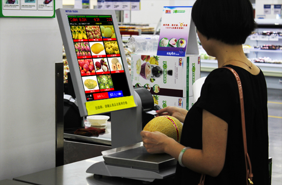 收银秤在零售业的应用场景,pos称重收银系统