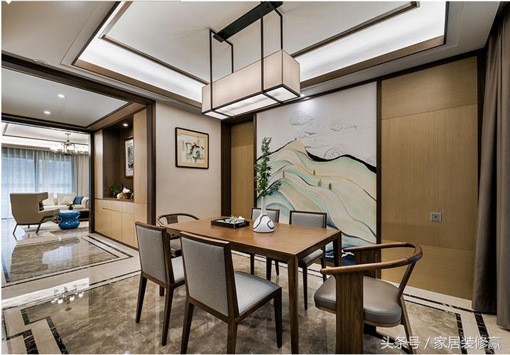 淄博曦园装修风格图,淄博115平现代轻奢装修风格