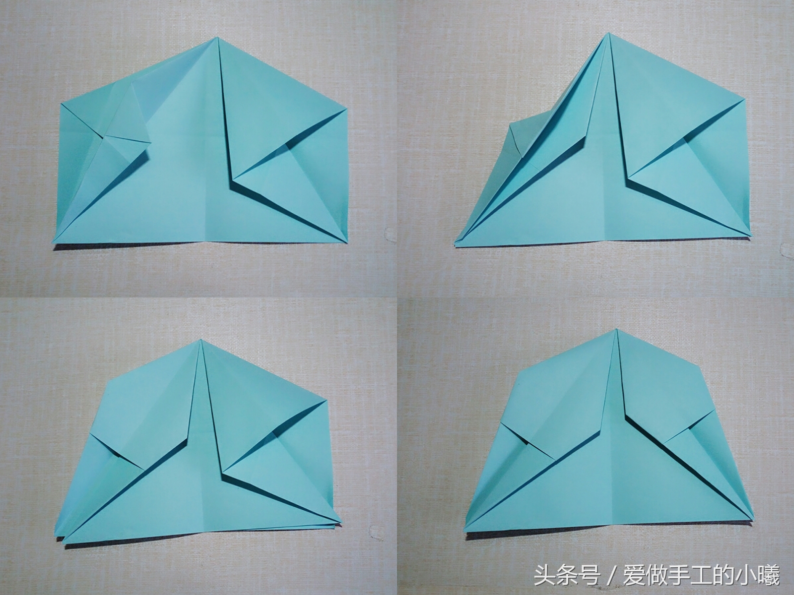 纸飞机童年叠法,童年100款纸飞机慢动作教程