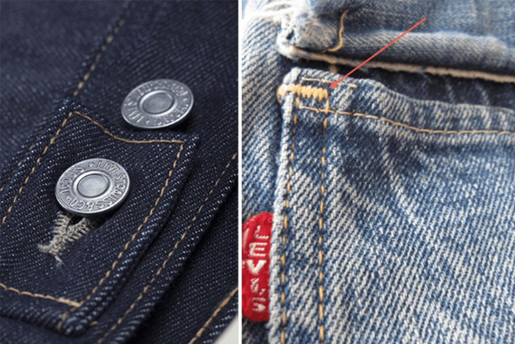 真假levis夹克 (levis 牛仔外套怎么选)